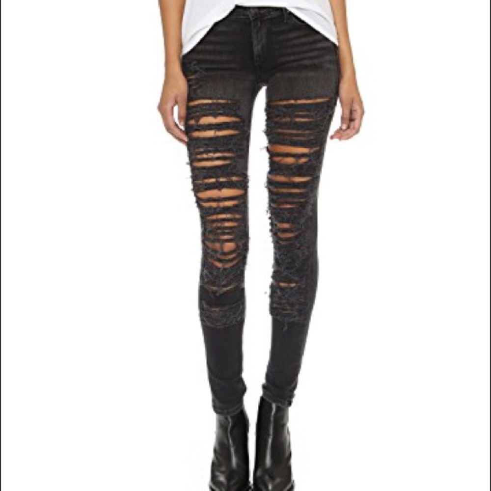 True Religion Halle Shredded Skinny Jeans